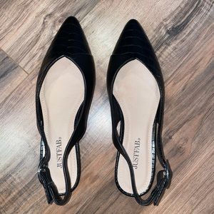 Black snake print shoes